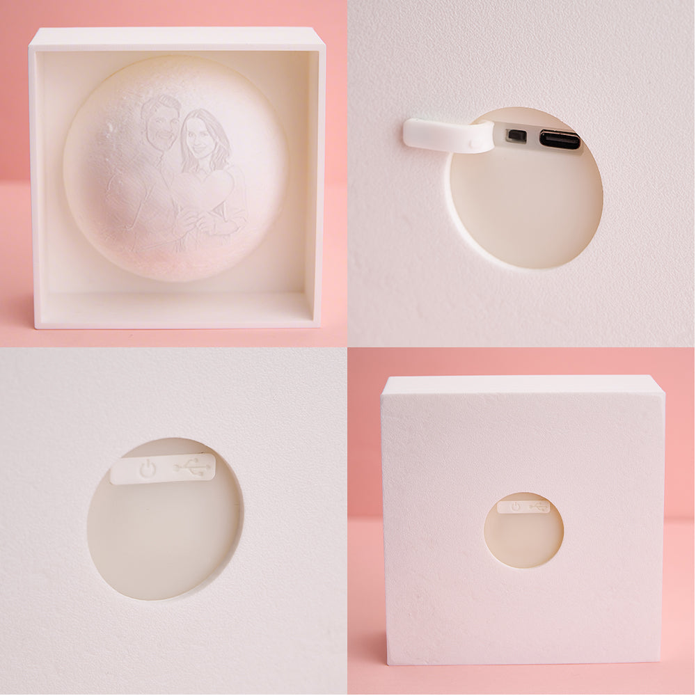 3D Printed Photo Moon Night Light
