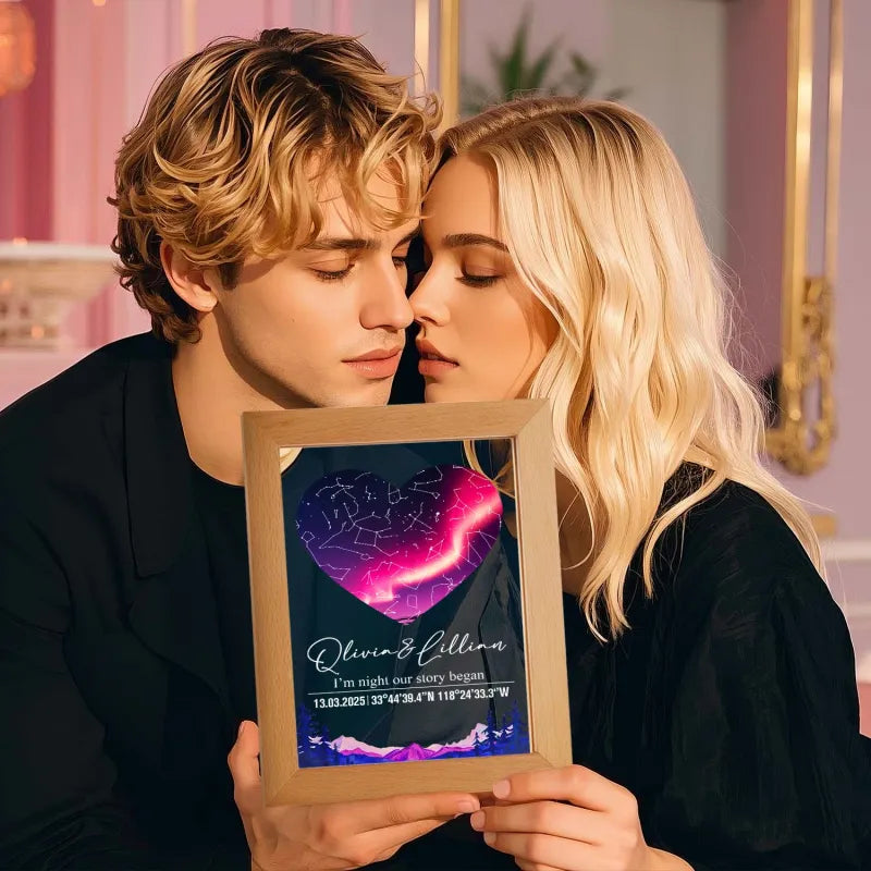 Star Map Acrylic Night Light (Date Custom)