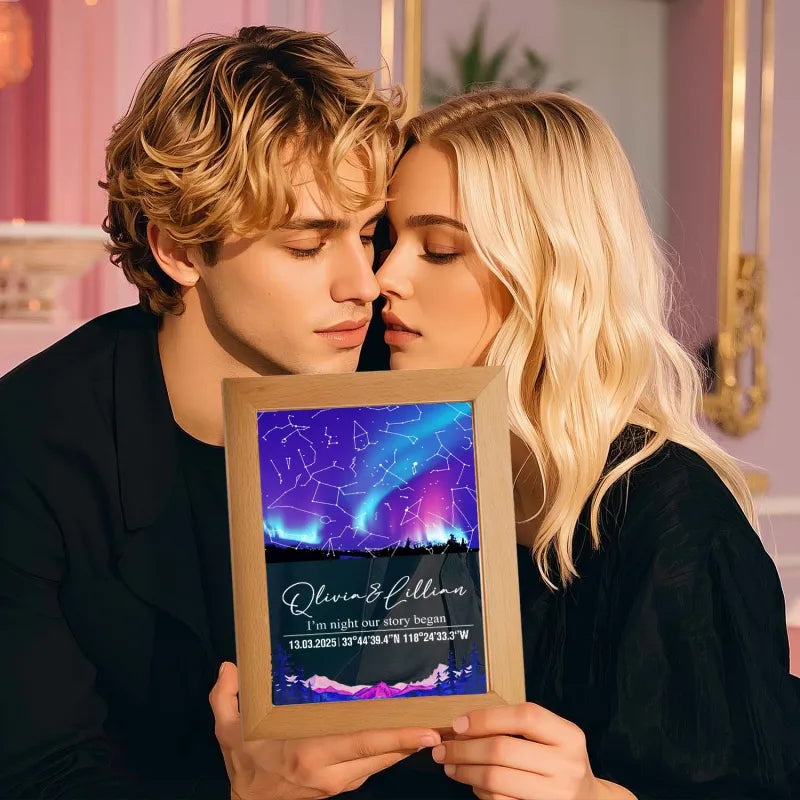 Star Map Acrylic Night Light (Date Custom)