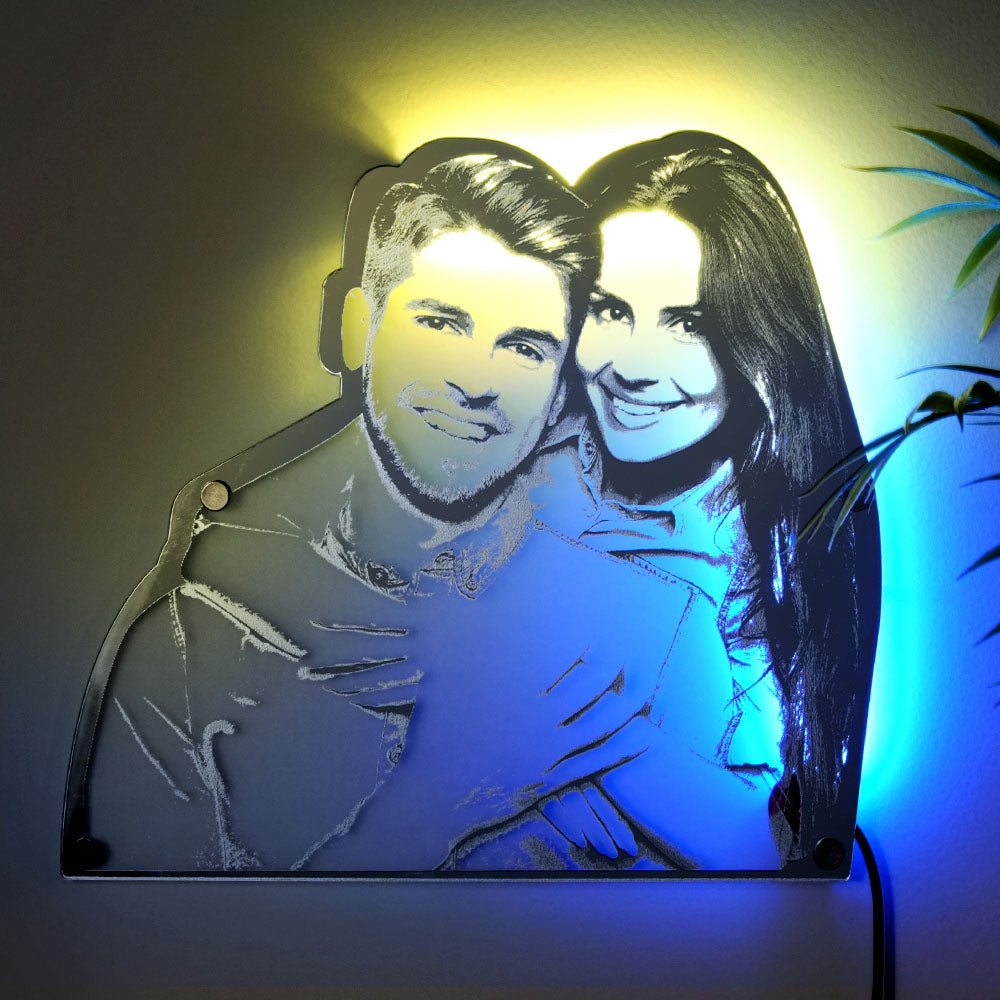 Personalized Portrait Mirror Light