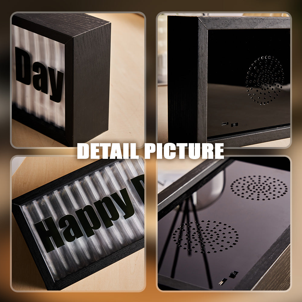 Bluetooth Speaker Night Light (Custom Text)