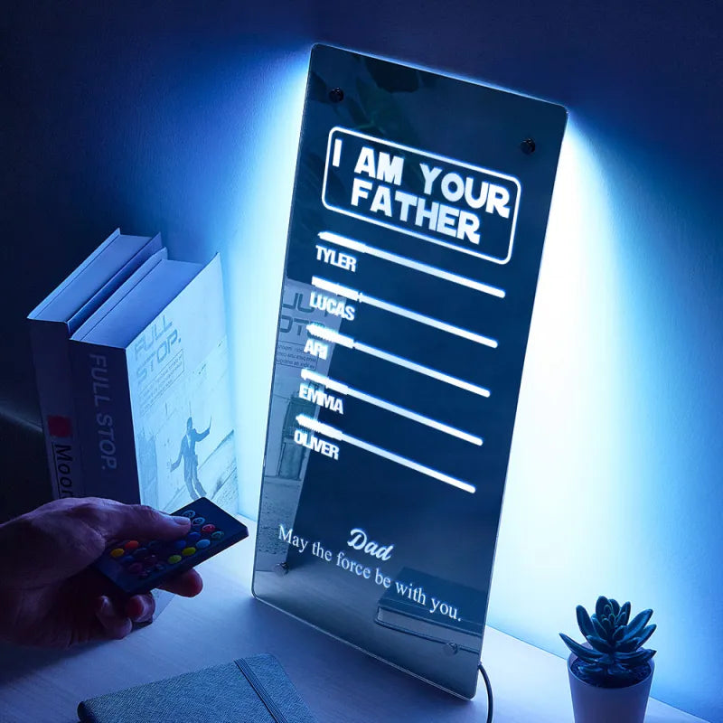Father’s Lightsaber Mirror Lamp