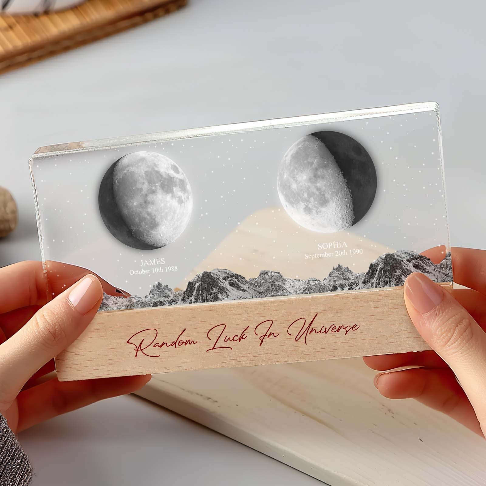 Moon Phase Photo Night Light