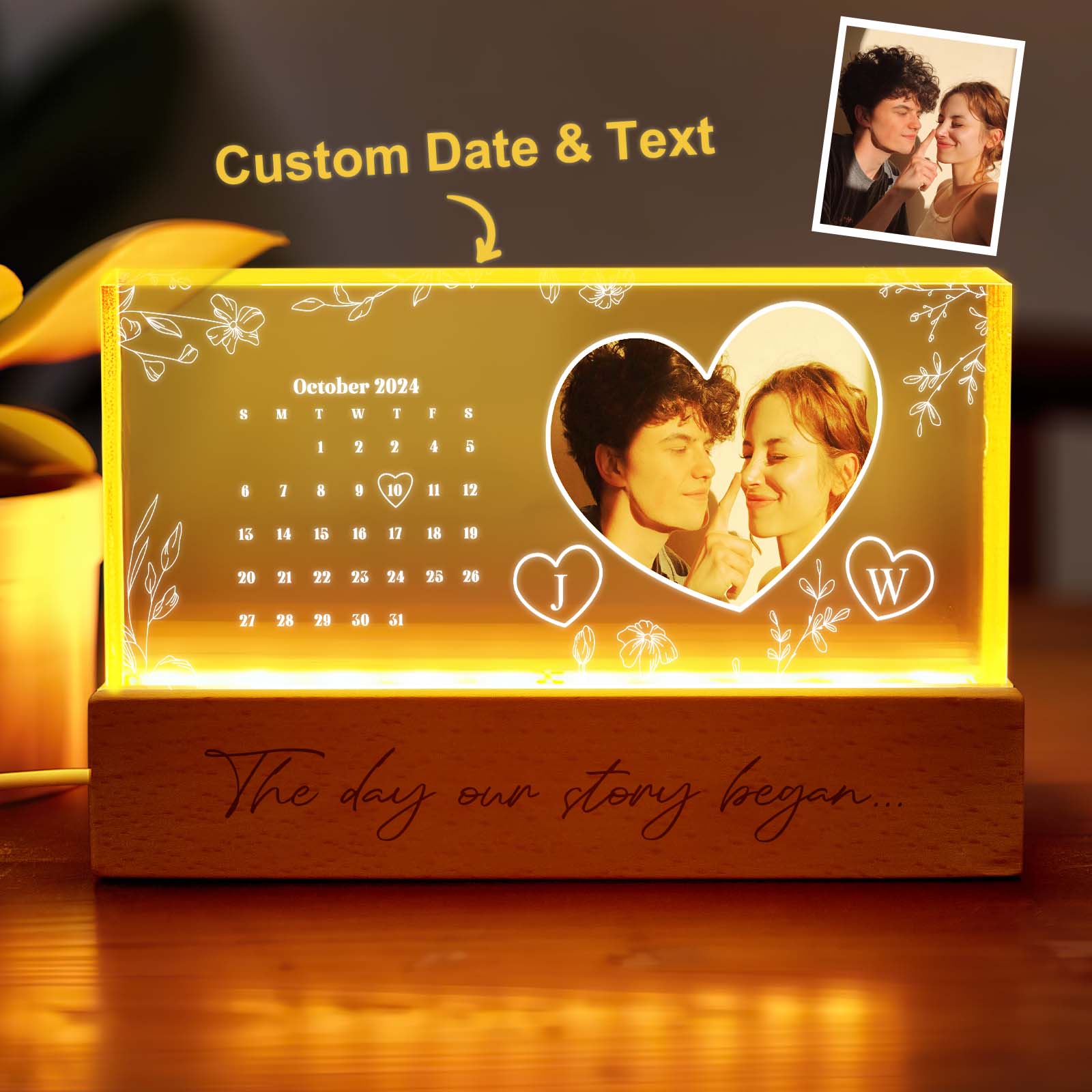 Calendar Photo Night Light