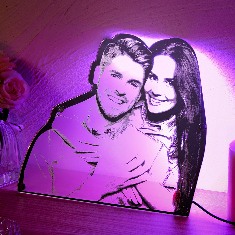 Personalized Portrait Mirror Light