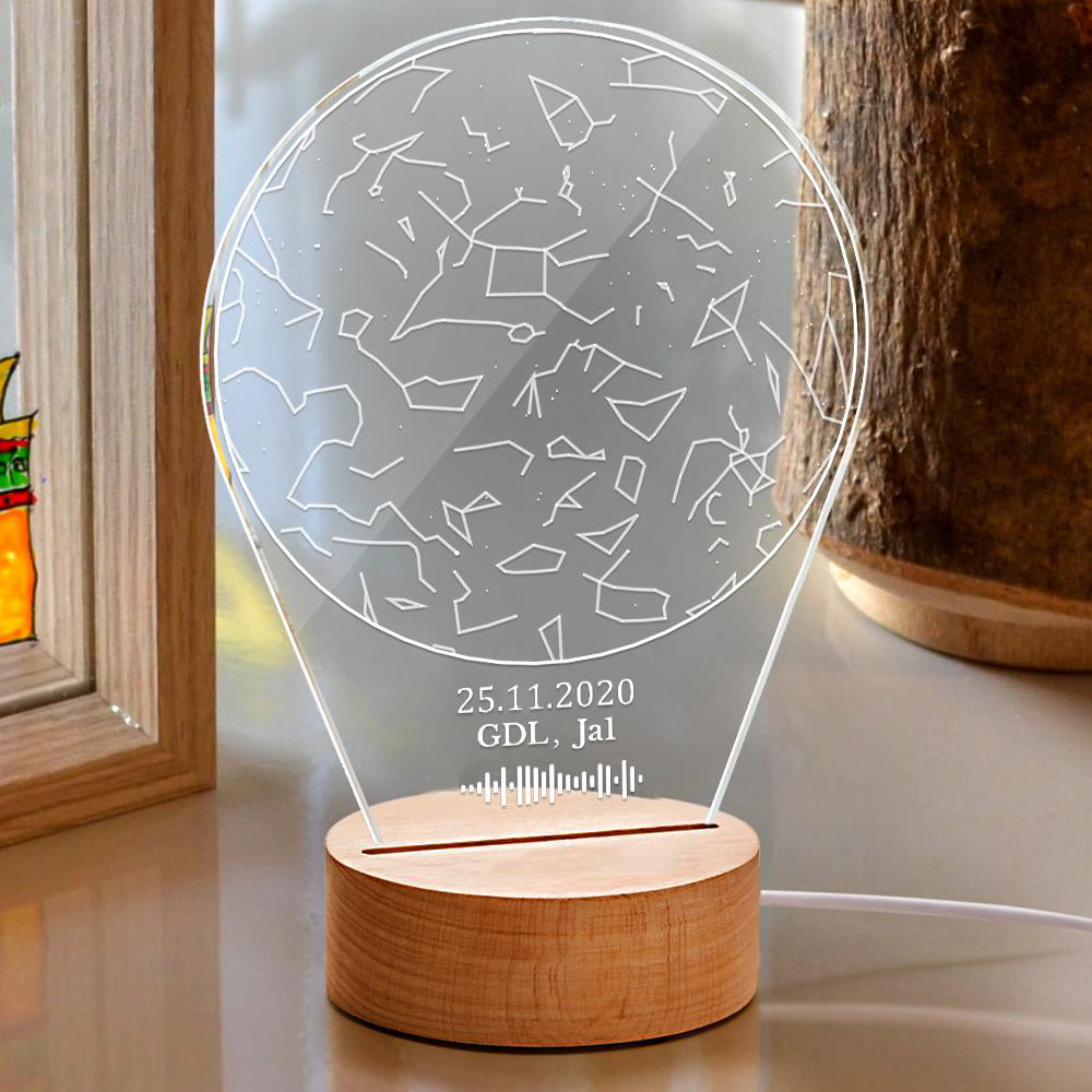 Custom Acrylic Map Night Light
