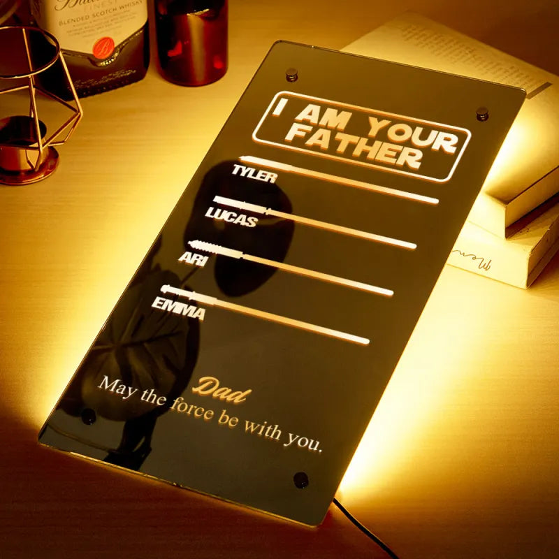 Father’s Lightsaber Mirror Lamp