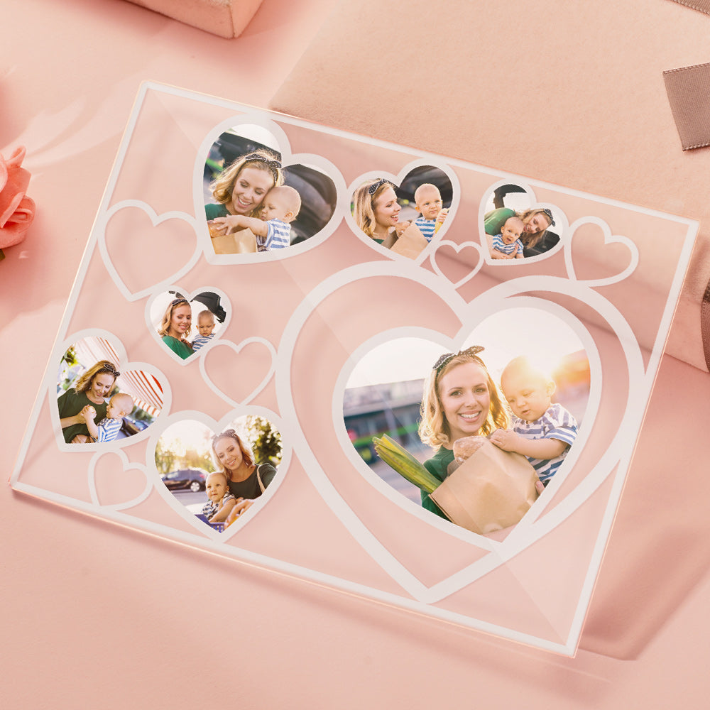 Love Heart Photo Block Night Light