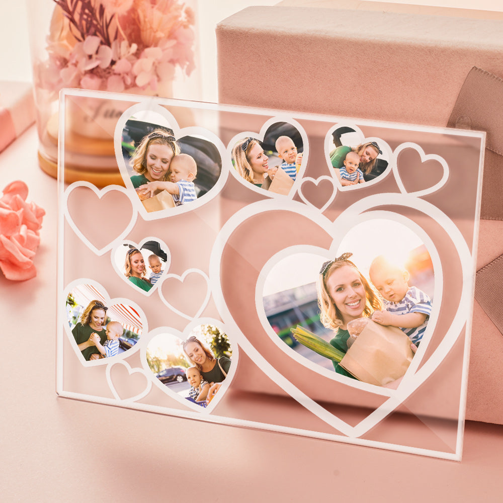 Love Heart Photo Block Night Light