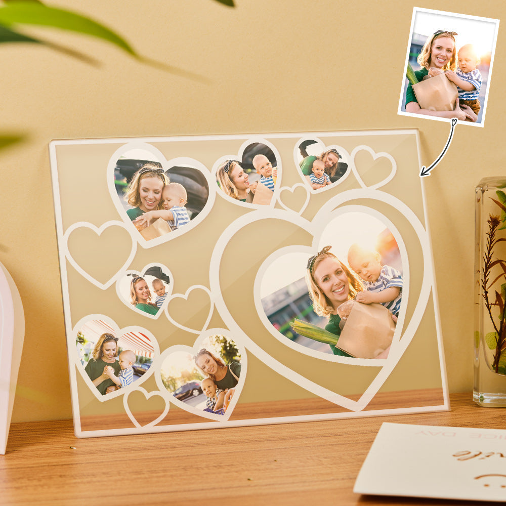 Love Heart Photo Block Night Light