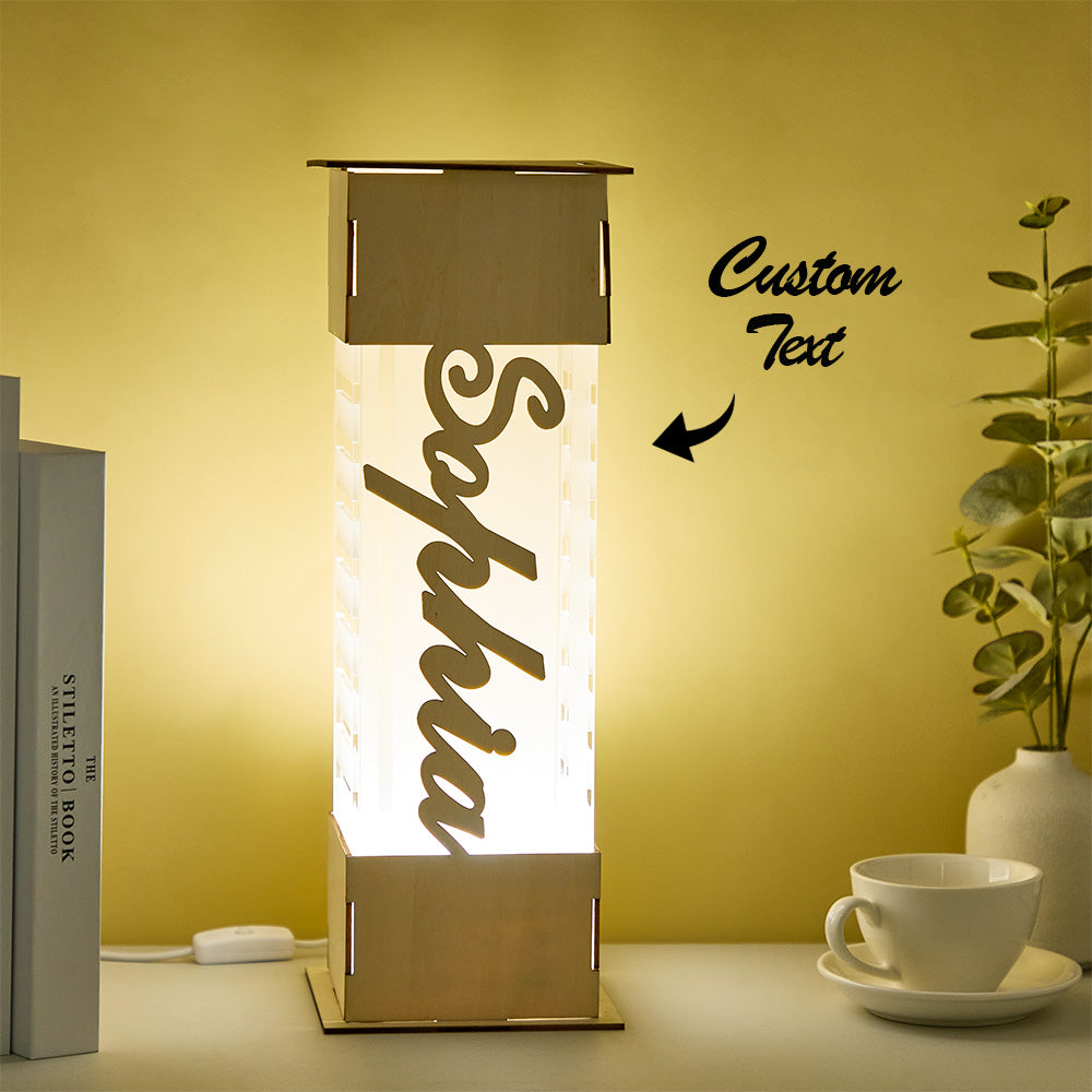 Custom Name Wooden LED Night Light
