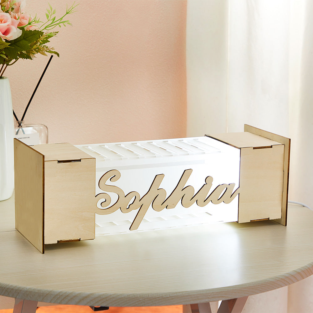 Custom Name Wooden LED Night Light
