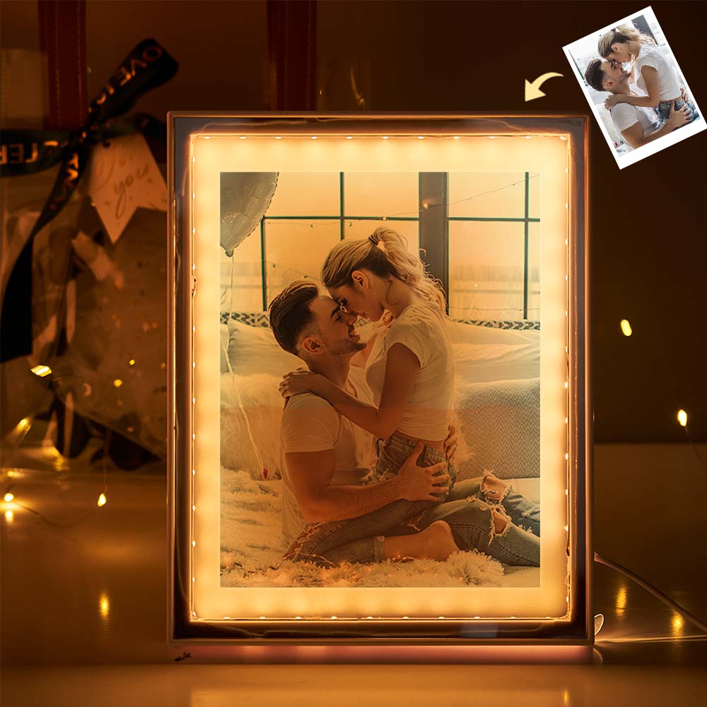 Photo Frame Mirror Night Light