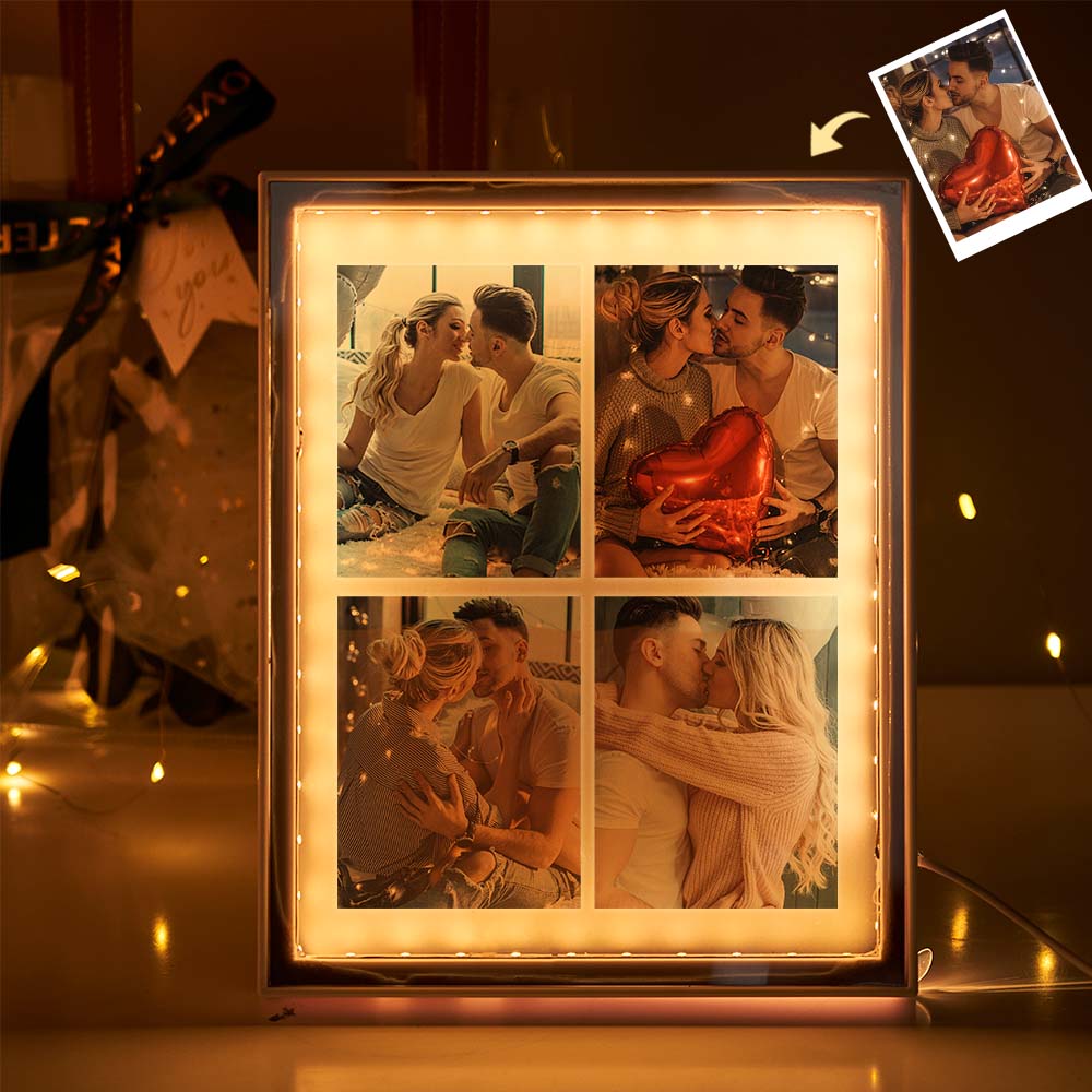Photo Frame Mirror Night Light