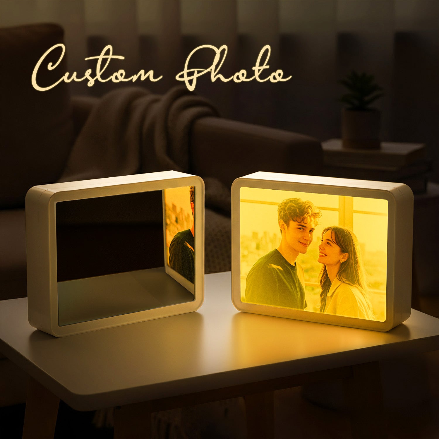Bluetooth Speaker Mirror Photo Lamp