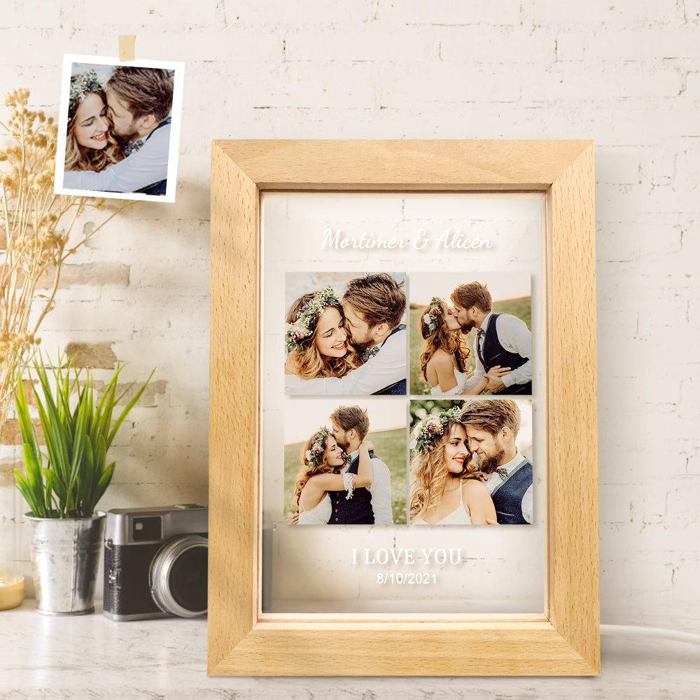 Engraved Name & Date LED Photo Frame
