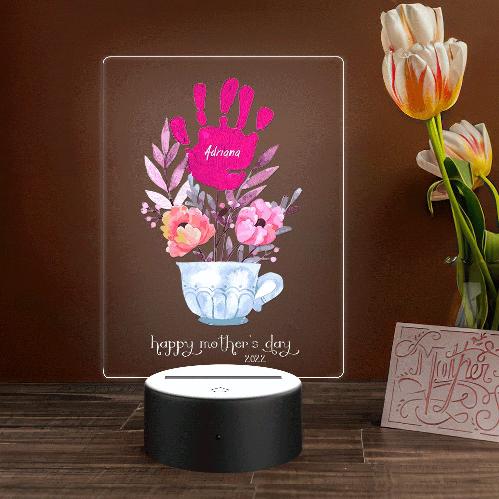 Handprint Name Night Light (Mother’s Day)
