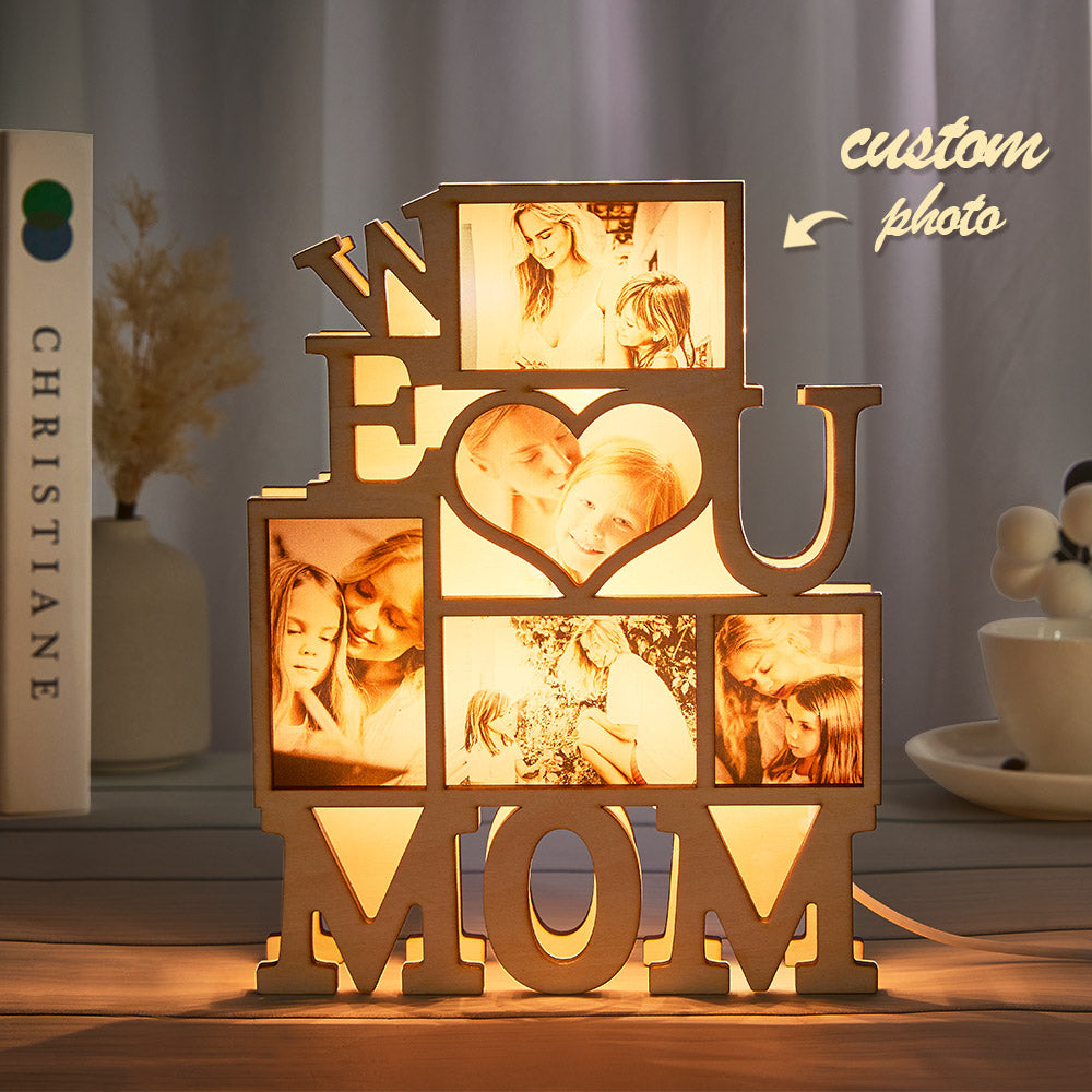 “We Love You” Photo Night Light (Mom Gift)