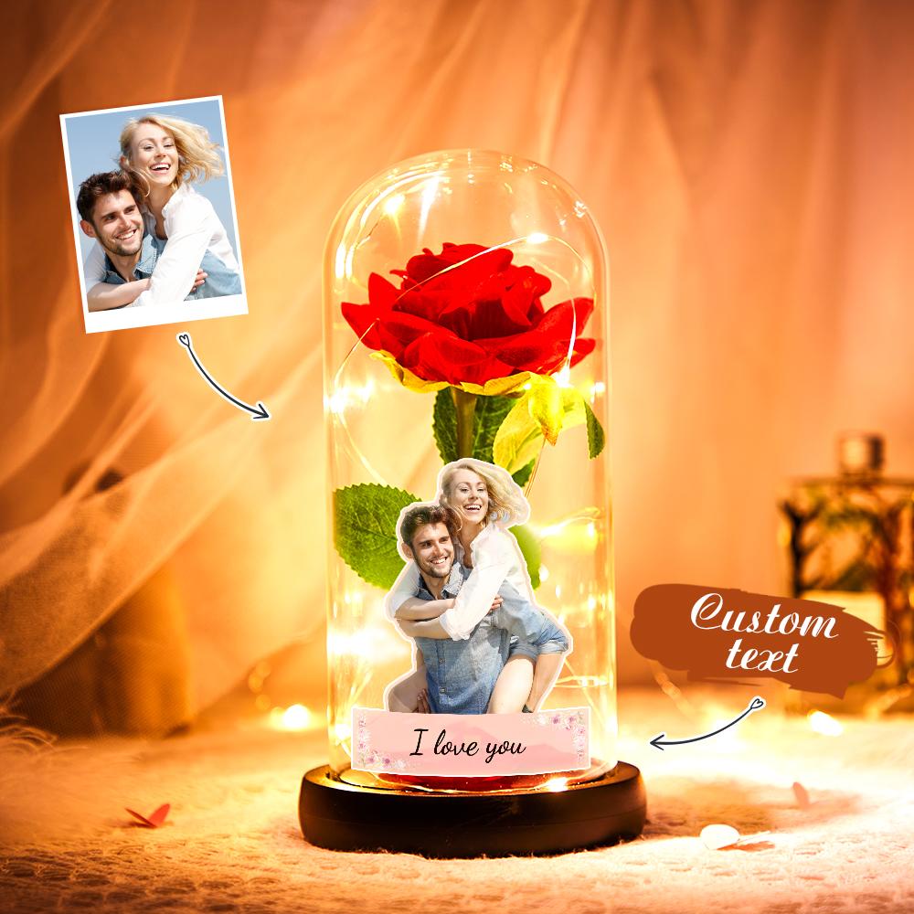 Eternal Rose Glass Cover LED Night Light
