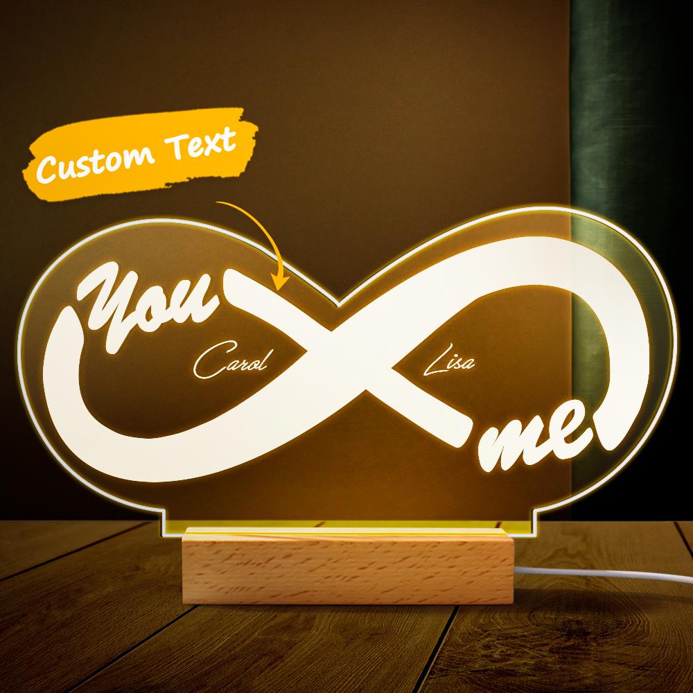 Infinity Neon LED Night Light (Couple)