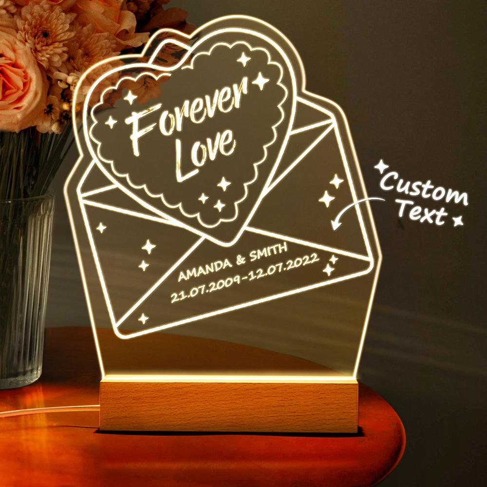 Couples “Always & Forever” 3D Lamp