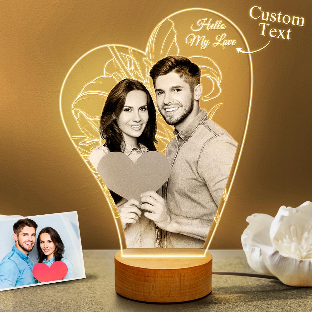 3D Photo LED Lamp (Lover Gift)
