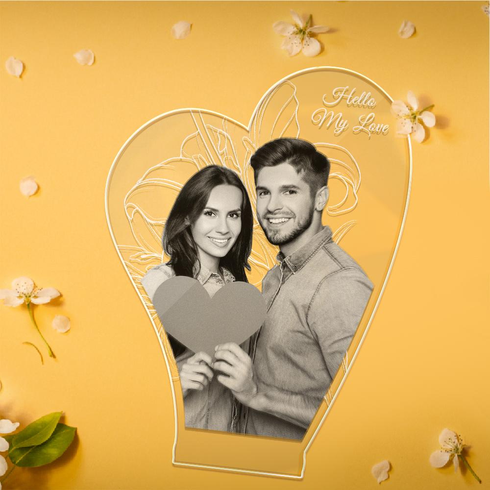 3D Photo LED Lamp (Lover Gift)