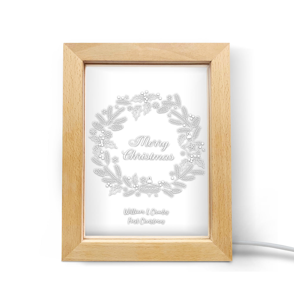 Christmas Wreath Night Light