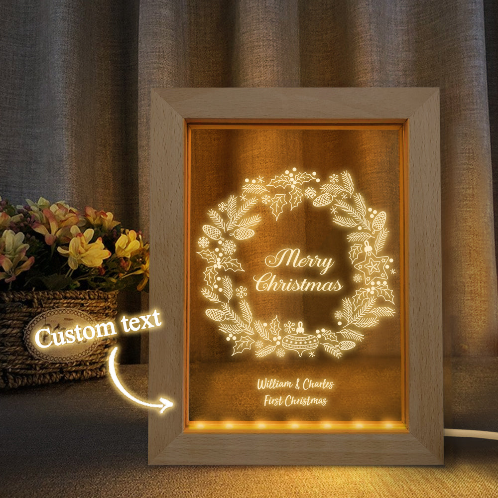Christmas Wreath Night Light
