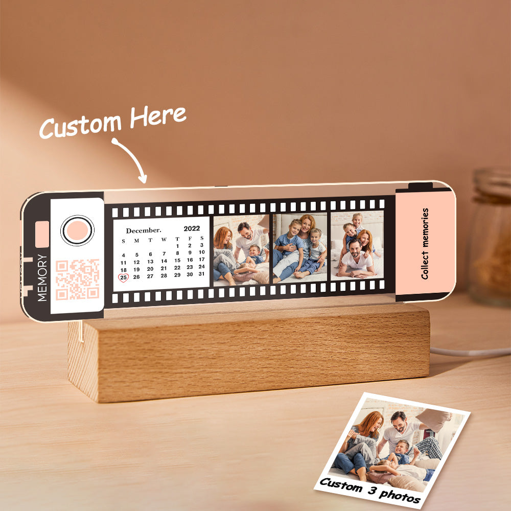 QR Code Calendar Filmstrip Night Light