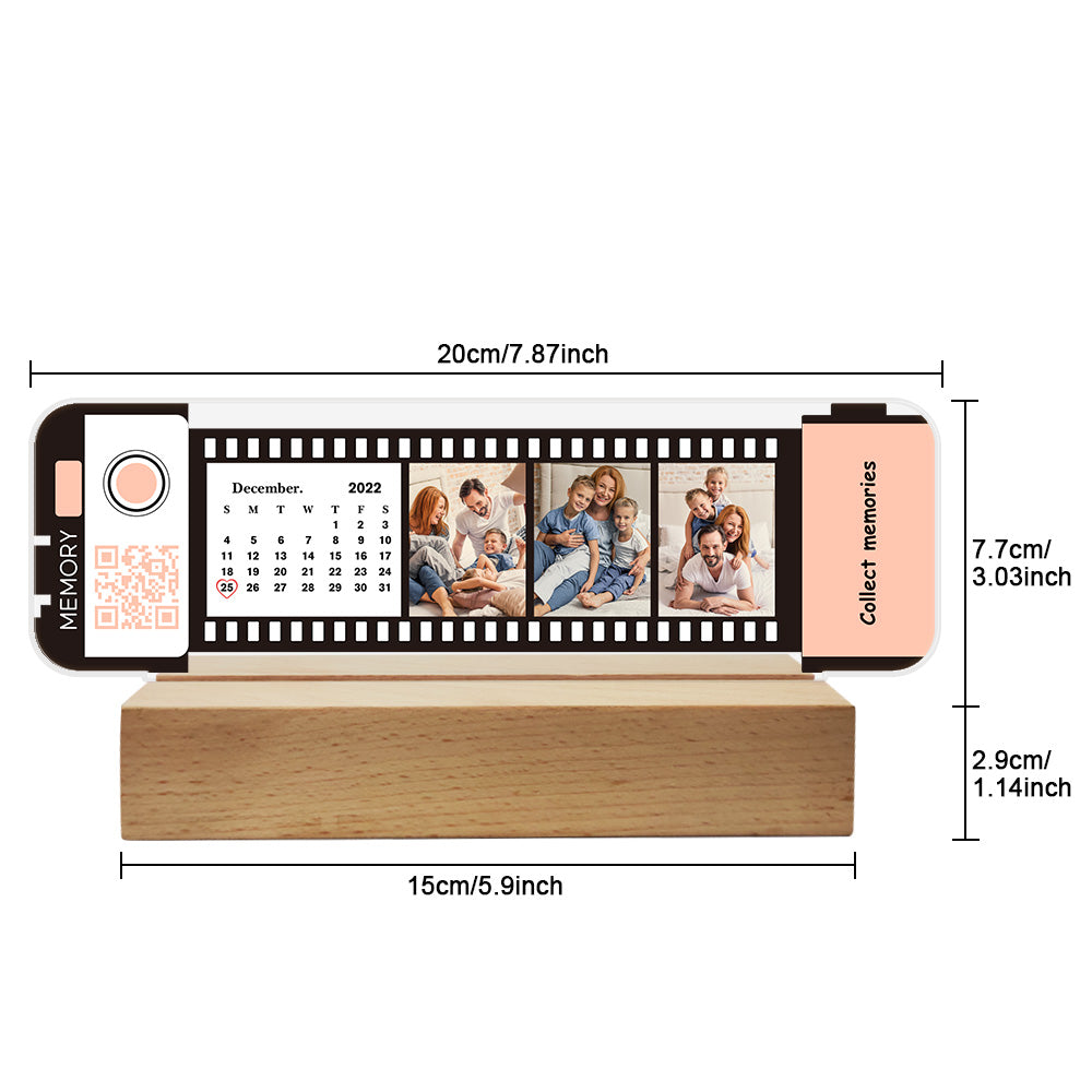 QR Code Calendar Filmstrip Night Light