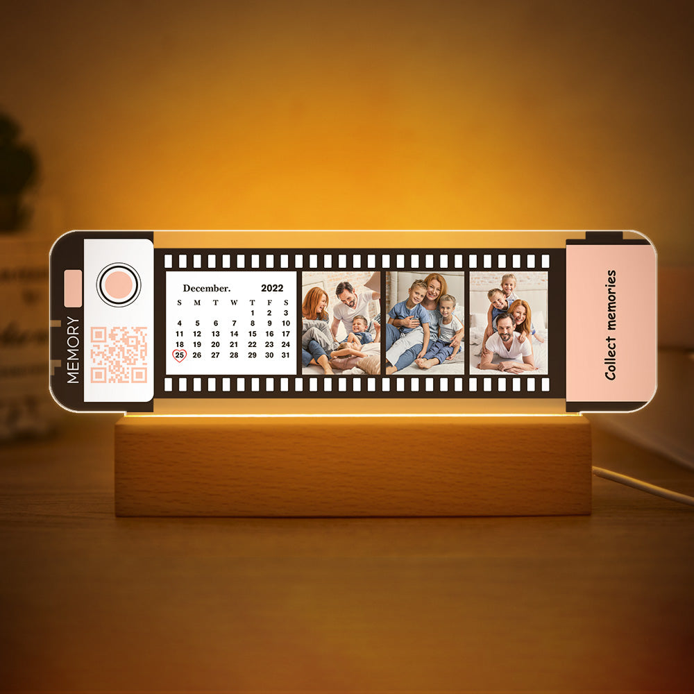 QR Code Calendar Filmstrip Night Light