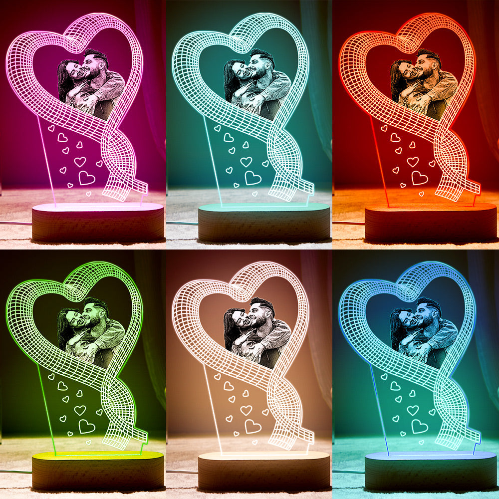 3D Photo LED Night Lamp