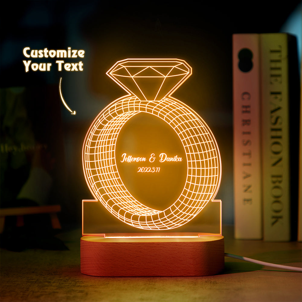 Diamond Ring Color Lamp