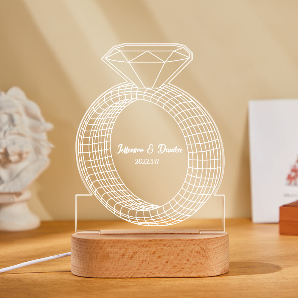 Diamond Ring Color Lamp