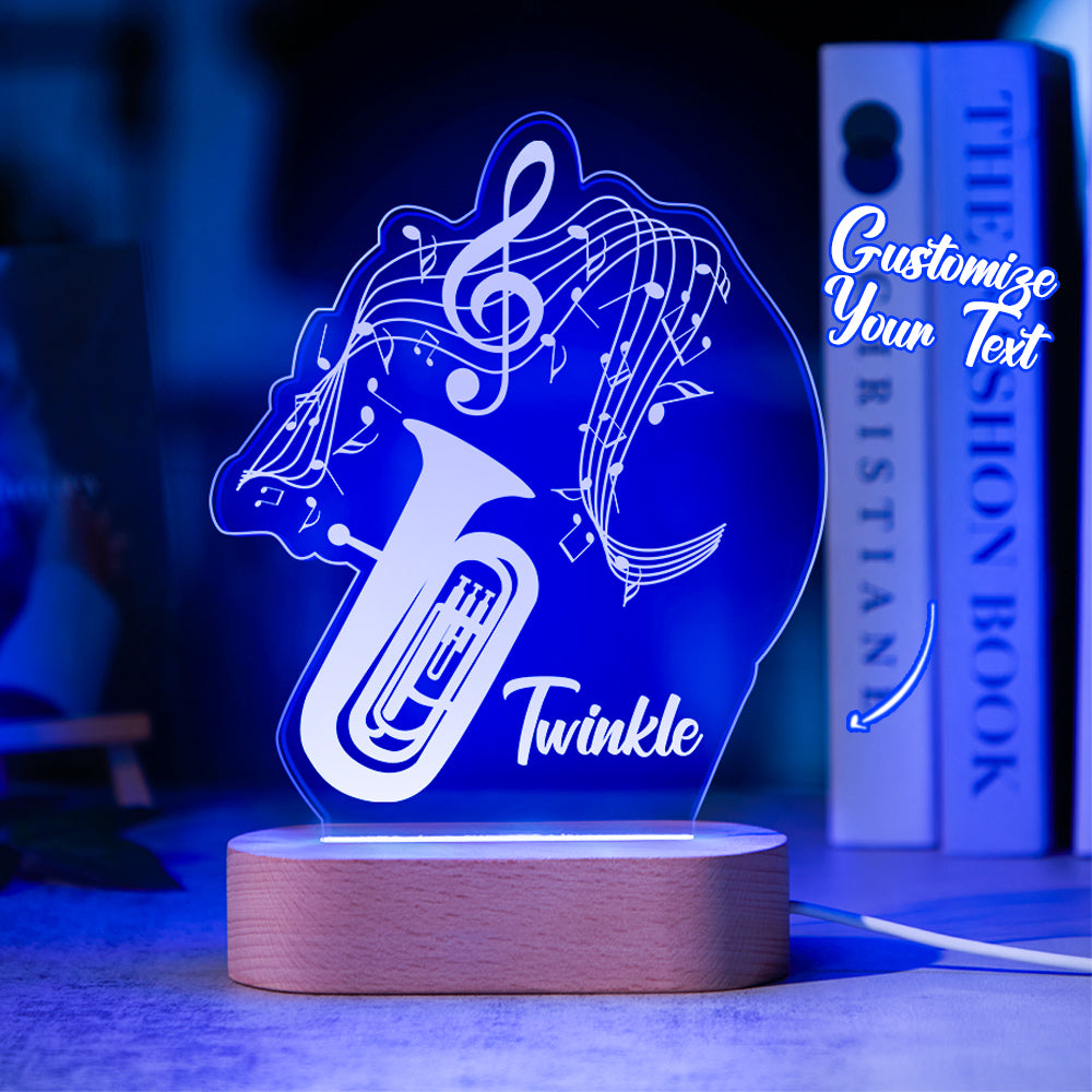 Engraved Instrument Acrylic Night Light