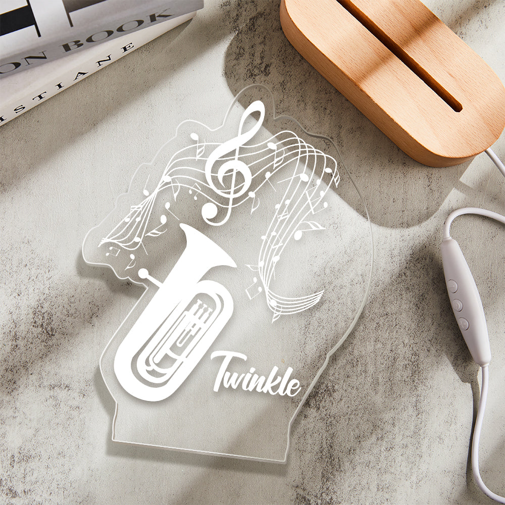 Engraved Instrument Acrylic Night Light