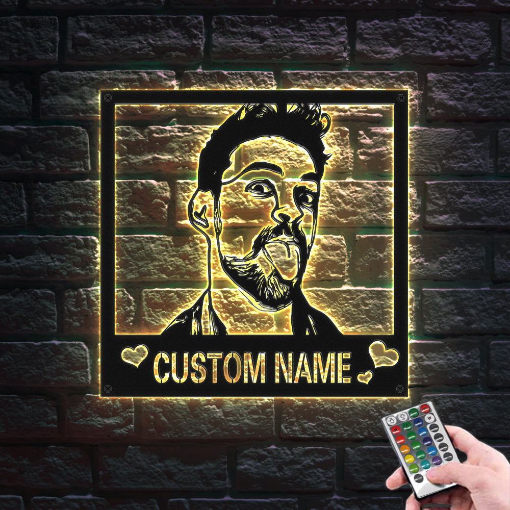 Metal Photo Sign LED Night Light