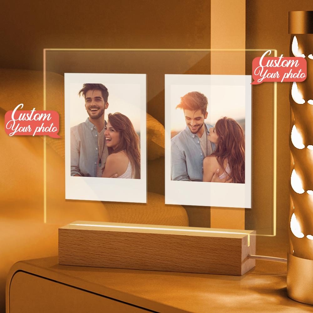 Double Photo Acrylic Night Lamp