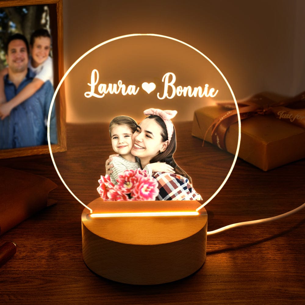 Photo Name Night Light (Mom Gift)