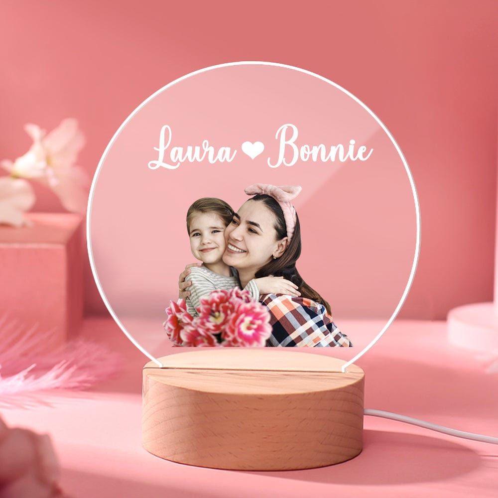 Photo Name Night Light (Mom Gift)