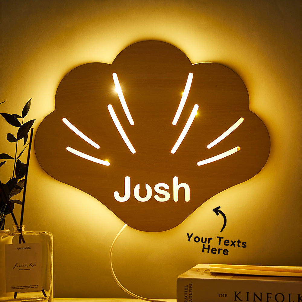 Shell Shaped Wooden Night Light