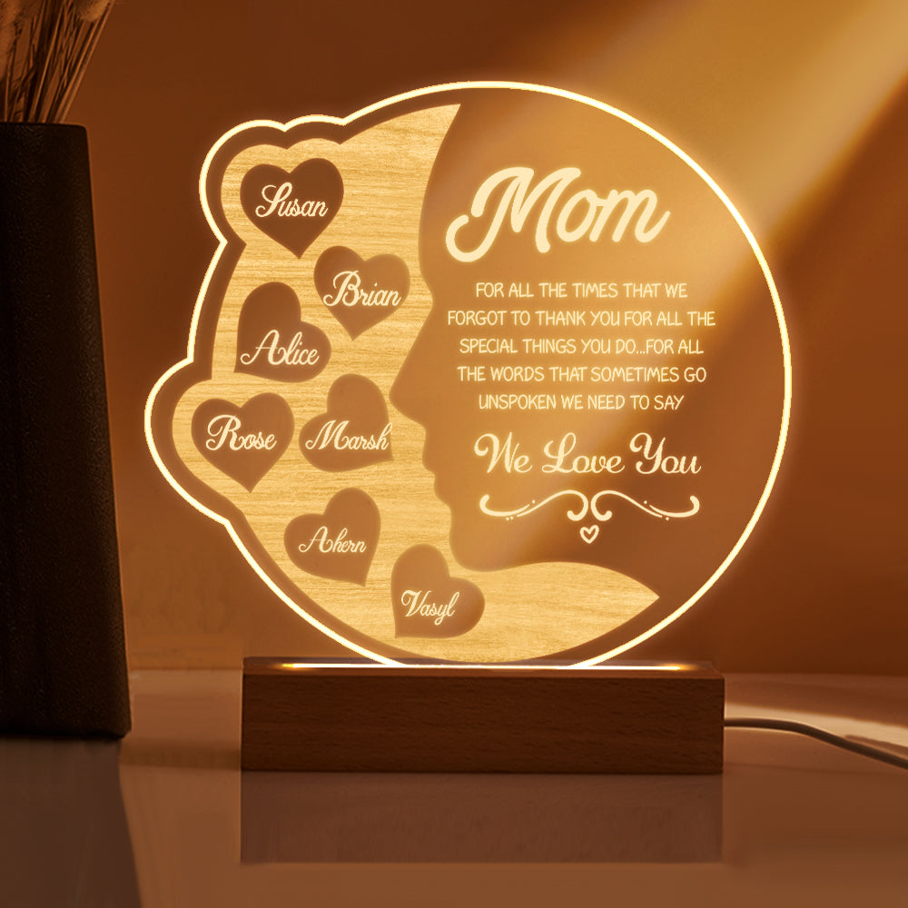 Crescent Moon Night Light (Mom Gift)
