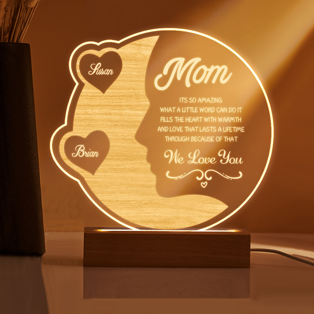 Crescent Moon Night Light (Mom Gift)