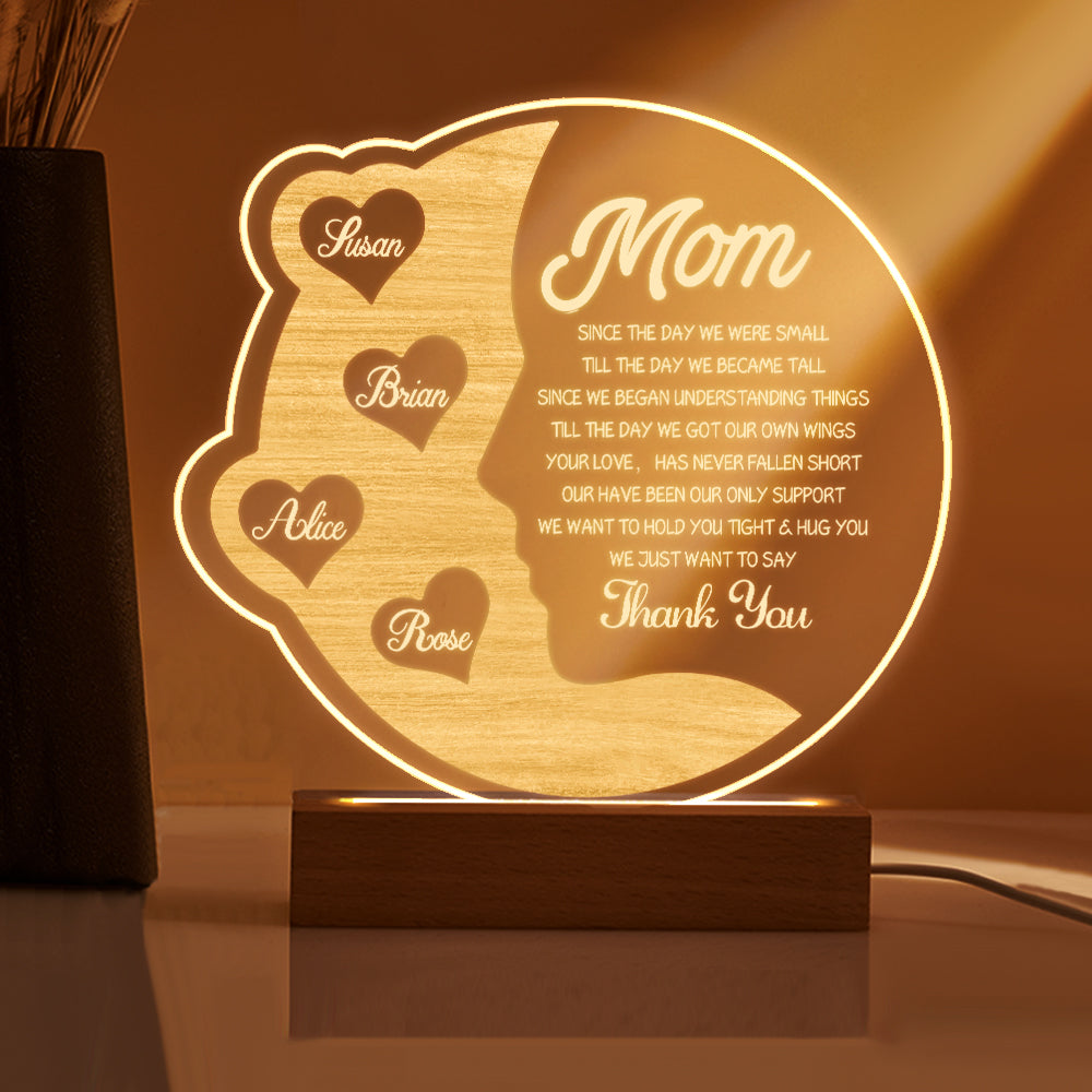 Crescent Moon Night Light (Mom Gift)