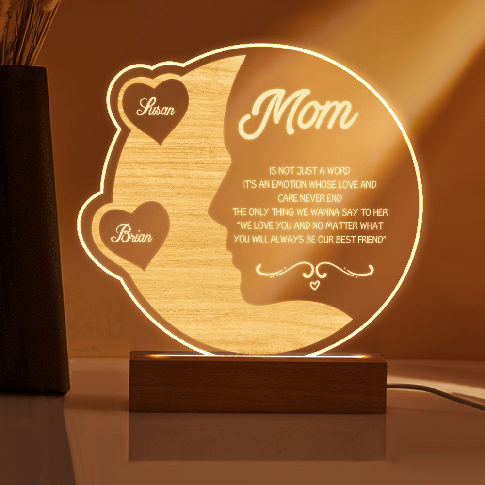 Crescent Moon Night Light (Mom Gift)