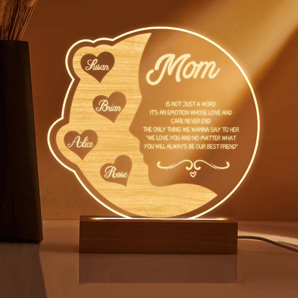 Crescent Moon Night Light (Mom Gift)