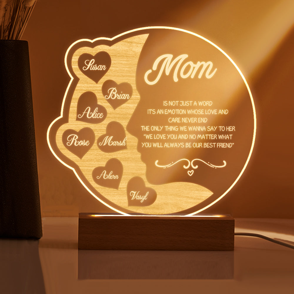 Crescent Moon Night Light (Mom Gift)