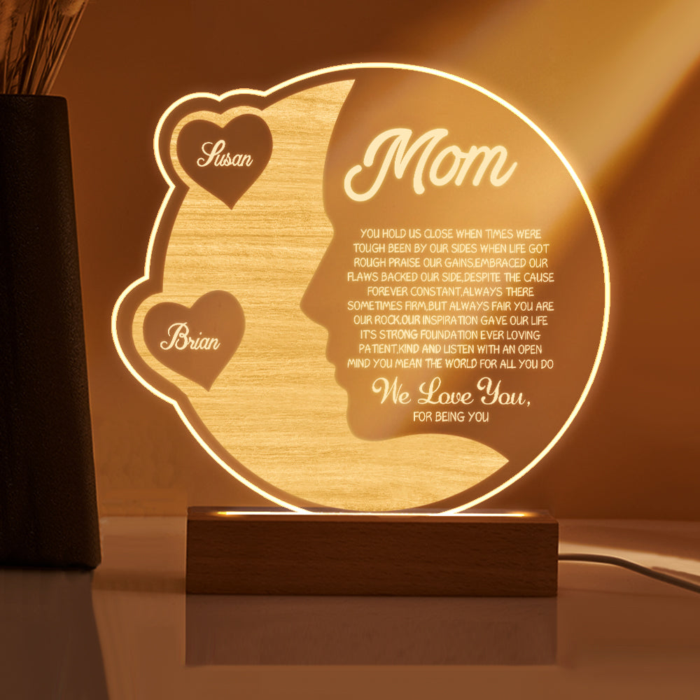 Crescent Moon Night Light (Mom Gift)