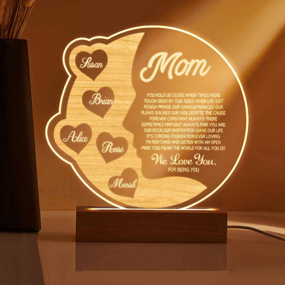 Crescent Moon Night Light (Mom Gift)